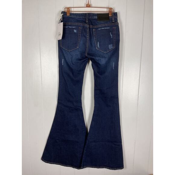 One Teaspoon Womens Arizona Marines Low Waist Skinny Leg Exterme Flare Jeans 26 - Picture 8 of 10
